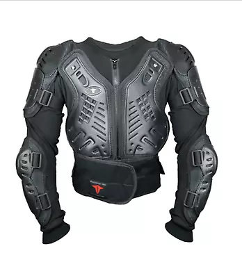 Men Motorcycle Body Armor Jacket Spine Chest Back Protection Jacket Riding Gear • $54.99