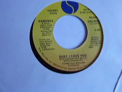 Ramones Baby I Love You Promo 7  Single In Excellent Condition • £19.99