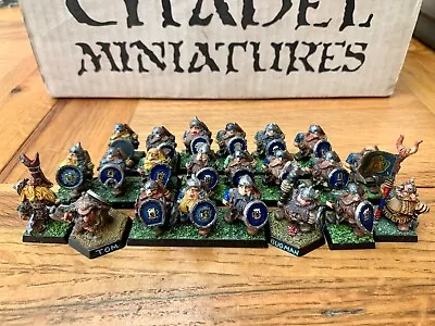 £150 • Buy 22 Warhammer Bugman's Dwarf Rangers Rare Regiment Of Renown Citadel Pro-Painted