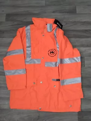 Safety Gear Jacket Large Rk Mechanical Orange Reflective GlowGear 3M • $24.67