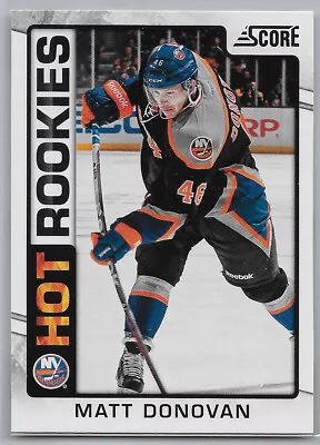 2012-13 Matt Donovan Panini Score Hot Rookies Rookie RC # 532 • $2.99