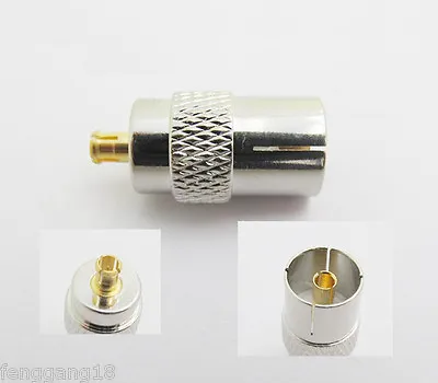 IEC DVB-T TV PAL Female To MCX Male Plug Connector Adapter Converter For Antenna • $1.39