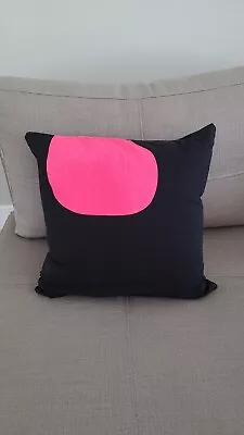 Marimekko Custom Pillow Cover Only Concealed Zipper  16” X 16” Black & Pink • $14.50