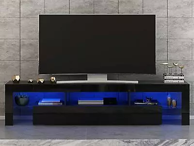 £94.95 • Buy Modern 160cm TV Unit Cabinet Stand High Gloss Drawers LED Lights 2 Colours