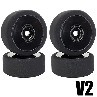 NHX RC V2 1/8 Alpha SH25 Foam Tires/Wheels 104mm (4) Speed Drag Bash -Black • $55.90