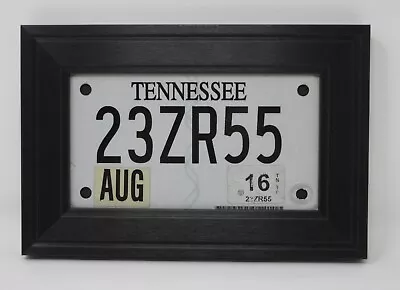 MOTORCYCLE LICENSE PLATE TAG (NOT INCLUDED) PICTURE DISPLAY WALL FRAME 7  X 4  • $19.77