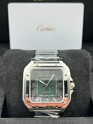 Cartier Santos Green Dial Large Size WSSA0062 Unworn 2024 • $7945