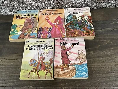 Lot Of 5 Assorted Moby Books Illustrated Classic Editions Pocket Paperbacks A-3 • $25