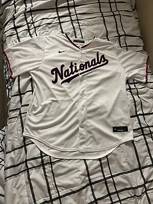 AUTHENTIC Nike Men's Washington Nationals Blank White  Jersey NEW (XL) • $64.99
