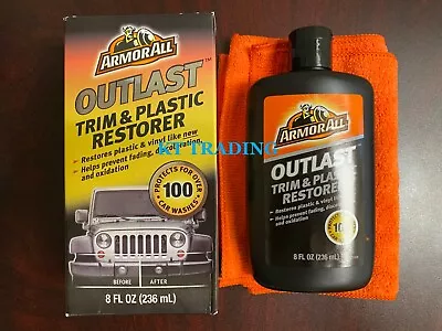 Armor All OUTLAST TRIM & PLASTIC Vinyl Rubber RESTORER For Cars Truck Boat ~8oz  • $21.95