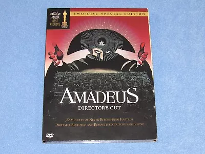 AMADEUS: DIRECTOR'S CUT (DVD 2002 2-Disc Special Edition) ***Rare OOP!** 1984 • $5.99