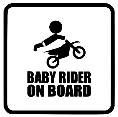 Baby On Board Positive Decal Logo For Car/van/ Yamaha Kawasaki Motocross Race • £3.50