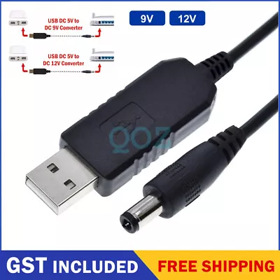 USB 5V To 12V Boost/step Up Power Supply Converter Cable DC Barrel Jack Plug • $5.25