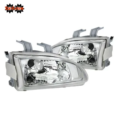 For 92-95 Honda Civic EG EJ EH Chrome Glass Headlights W/SiR City Light SI EX HB • $99.99