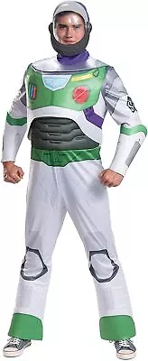 Men Official Disney Buzz Lightyear Costume Adult Toy Story Astronaut Fancy Dress • £74.99