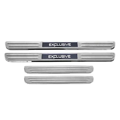 $129.90 • Buy Door Sill Cover For VW Tiguan 2018-2022 Brushed Chrome Steel Exclusive 4 Pcs