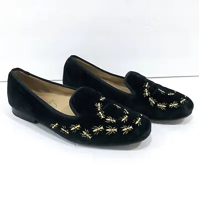 Stubbs And Wootton Velvet Ants Bugs Embroidered Loafers Slippers • $144