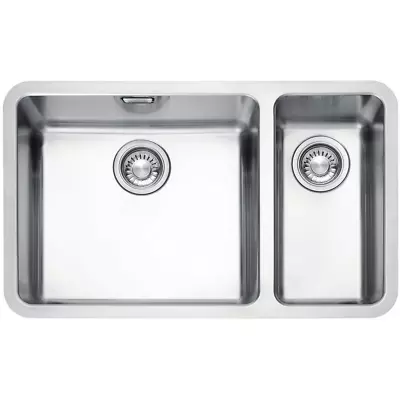Franke Kubus KBX160-45 20 1.5 Bowl Silk Stainless Steel Undermount Sink RHSB • £359.99