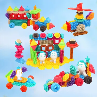 Building Block Build And Play Bristle Shape Blocks Fun Bricks Set For Boys Girls • $47.78