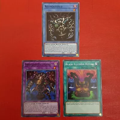 Yugioh Relinquished Thousand-Eyes Restrict Black Illusion Ri LED2 1st Edition • £2