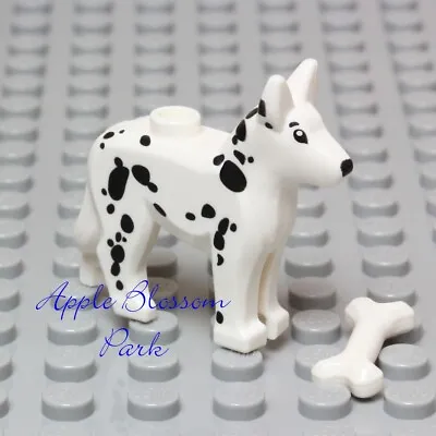 LEGO White DALMATIAN DOG W/Black Spots -Fire House Fire Fighter Pet Animal 60110 • $13.47
