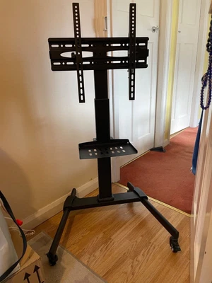 £25 • Buy Universal Mobile TV Cart Floor Stand M, 32″-55″ TVs/LCD Max 32kg With Shelf
