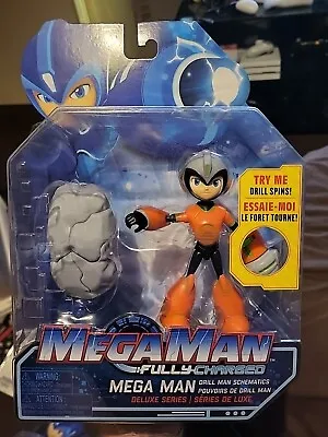 Mega Man Fully Charged Drill Man Figure New • £9.99