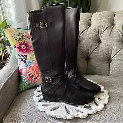 UGG Brown Tall Leather Knee High Boots Women’s 7 NEW • $100