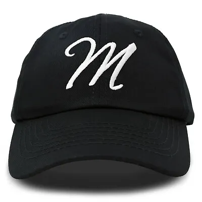 DALIX Initial Hat Letter M Womens Baseball Cap Monogram Cursive Embroider • $17.88