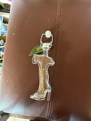 £2.50 • Buy Italy Souvenir Bottle Glass Boot Leg-Shaped Heeled Decanter Limoncello Craft