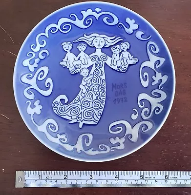 Royal Copenhagen 1972 MOTHER'S DAY Porcelain 6 Inch Plate - MORS DAG • $6