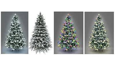 £99.95 • Buy Snow Covered Christmas Tree Luxury Lapland Fir Snowy Bushy Tree - 4ft To 10ft!