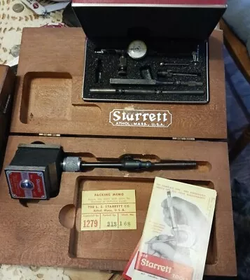 Starrett 657BZ Last Word 711 Test Indicator And Magnetic Base 657 CASE  • $200