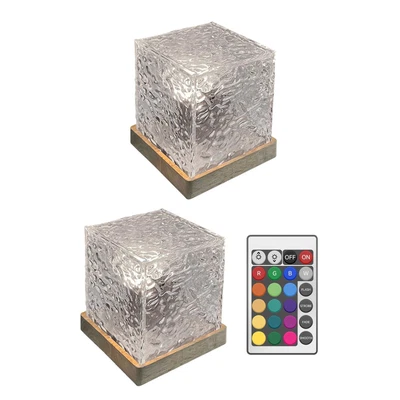 £26.08 • Buy Water Wave Table Lamp USB Romantic LED Desk Lamp Night Light For Living Room