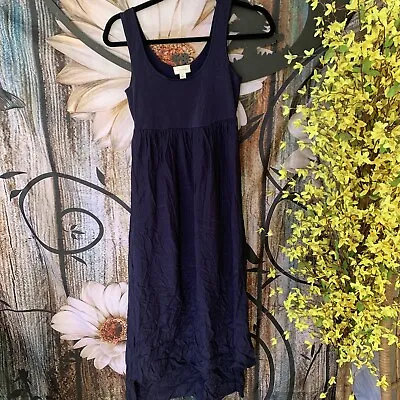 $15 • Buy Witchery Dark Blue Sleeveless Polyamide Elastane Viscose Maxi Dress Size S