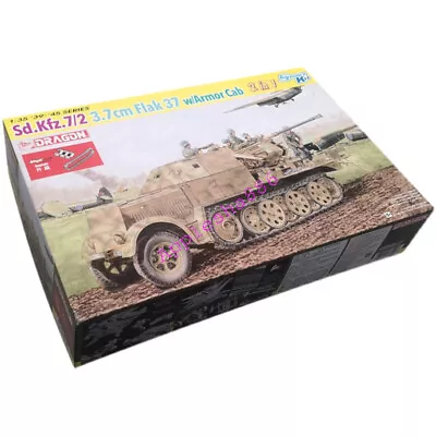 Dragon 6542 1/35 WW.II German Sd.Kfz.7/2 8t Half-track 3.7cm Flak37 AA Gun • £46.79