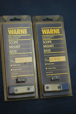 Warne Premier Scope Mount Bases #4069SS And 4070SS Savage 110 Rifles Flat Rear.  • $30