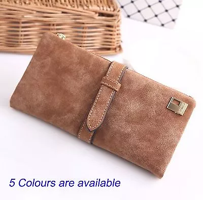 Lady Quality Leather Large Wallet Phone Case Belt Cardholders Purse Long Clutch  • £7.99