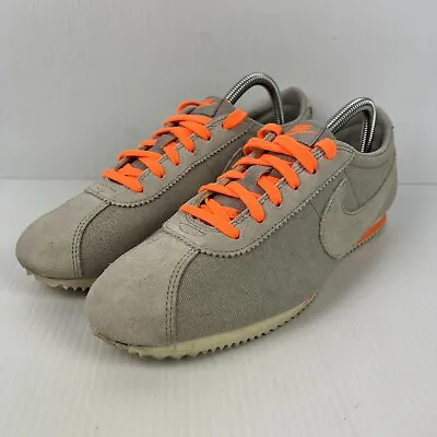 Nike Cortez Sneakers Womens US 10 Grey/Orange 536700-001 • $59.99
