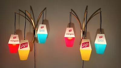 Vintage 1960s Schlitz Beer Plug In Wall Hanging Lights Very Good Condition-PAIR! • $212.50