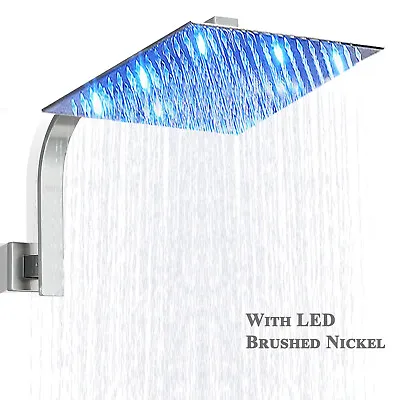 Stainless Steels Rainfall Shower Head High Pressure Rain Shower Spray Shower Arm • $35.99