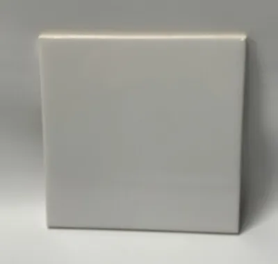 6x6 Gloss White Ceramic Tile Daltile Color 0100 Vintage Subway Square Tile Retro • $19.95