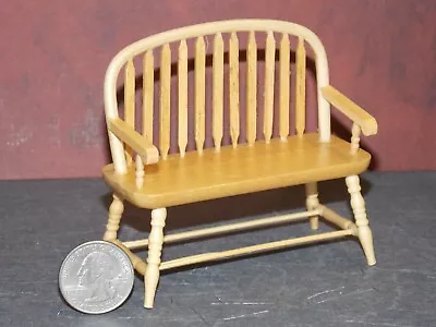 Dollhouse Miniature Colonial Windsor Bench 1:12 Inch Scale D203 Dollys Gallery • $17.99