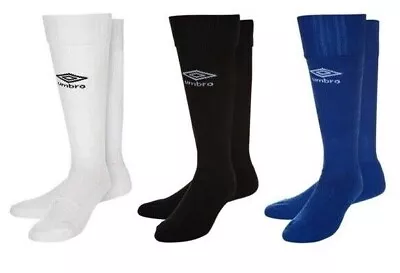 Mens Umbro Football Socks Black White Blue  Size 6-11 UK Seller • £7.99