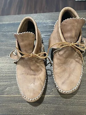 TAOS MOCCASIN COMPANY Vintage Leather Moccasins  Sz 9 • $45