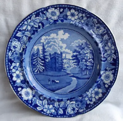 £30 • Buy Stevenson Pearlware Blue & White Pottery Plate Faulkbourn Hall  C1825