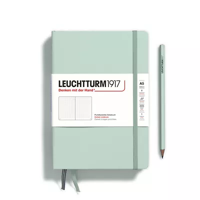 Leuchtturm 1917 Hardcover Dot Grid Notebook In Mint Green - A5 - NEW • $27.95