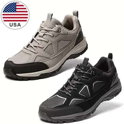 Men's Hiking Walking Shoes Lightweight Work Outdoors Trekking Trails Shoes Size • $19.99