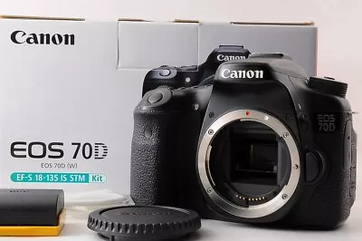 【NEAR MINT】CANON EOS 70D 20.2MP Digital SLR Camera IN BOX From JAPAN • $314.99