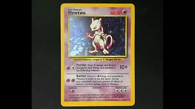 Great Condition Mewtwo Base Set 10/102 Holo Unlimited Holo Rare • $20